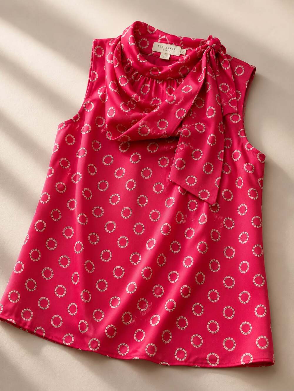 Ted Baker London Bow-Neck Sleeveless Blouse